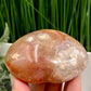 Flower Agate Heart with Stand Crystal 336g