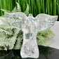 Clear Quartz Goddess Angel Female Torso with Wings Crystal 318g 110mm