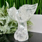 Clear Quartz Goddess Angel Female Torso with Wings Crystal 318g 110mm