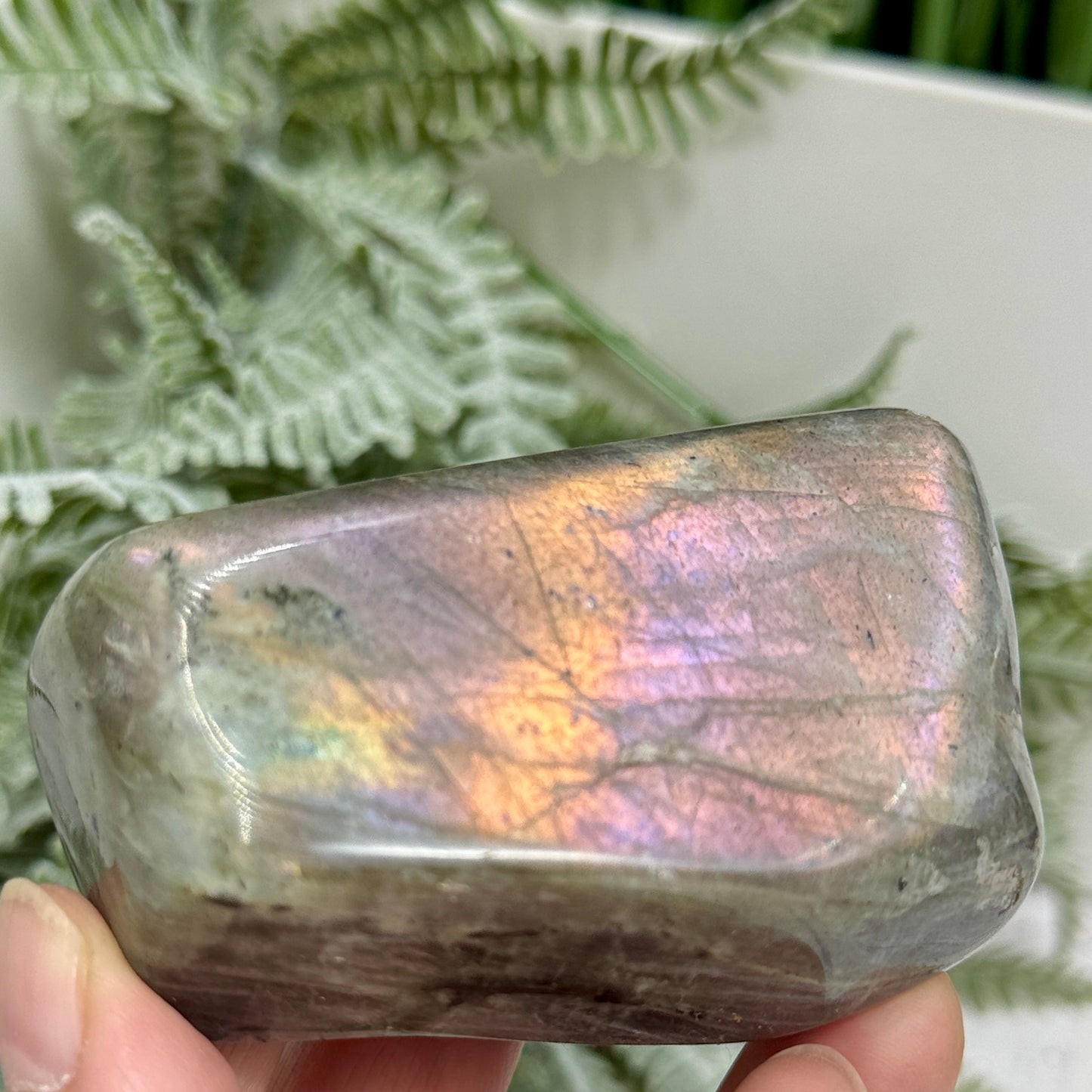 Labradorite Purple Sunset Free Form Healing Crystal 195g