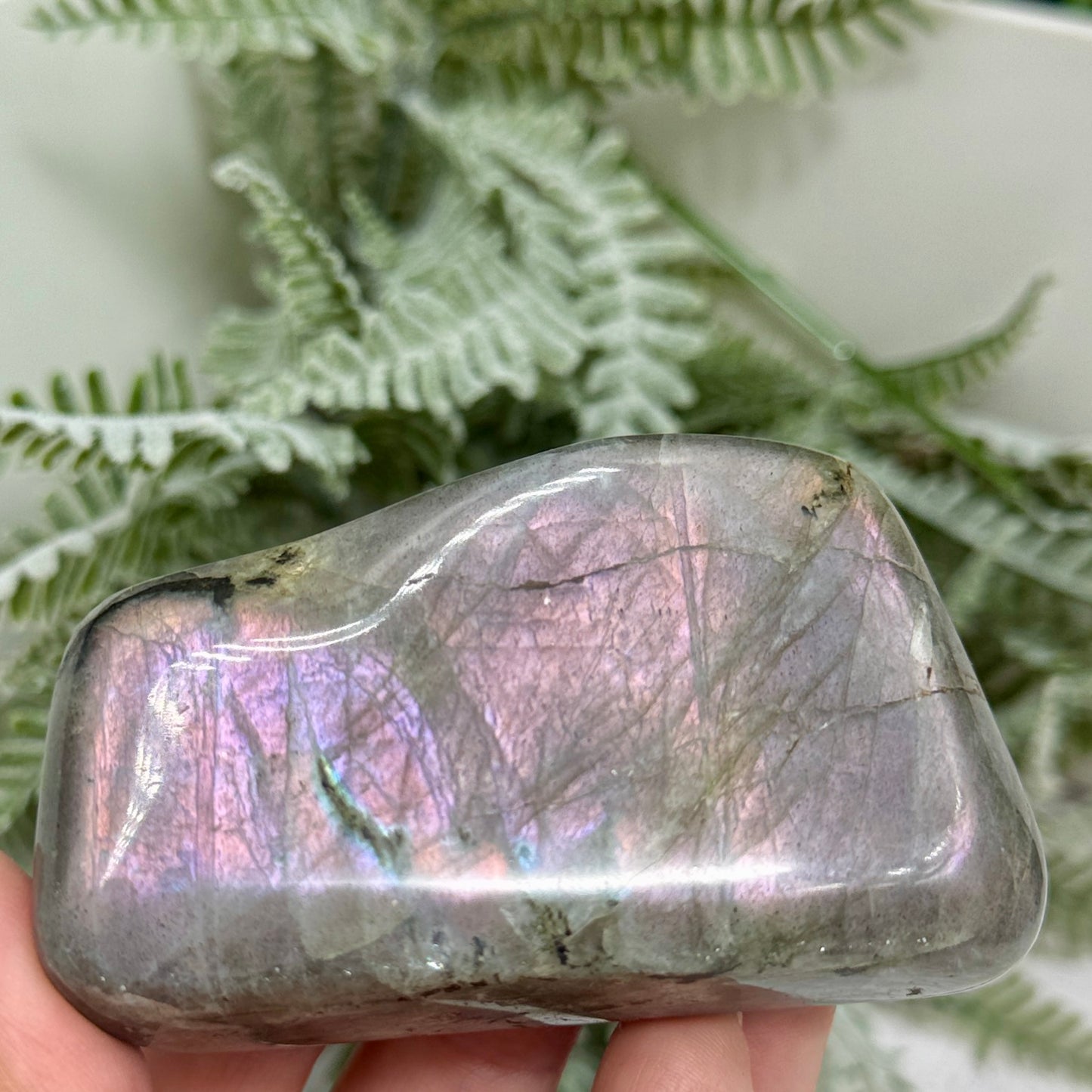 Labradorite Purple Sunset Free Form Healing Crystal 195g