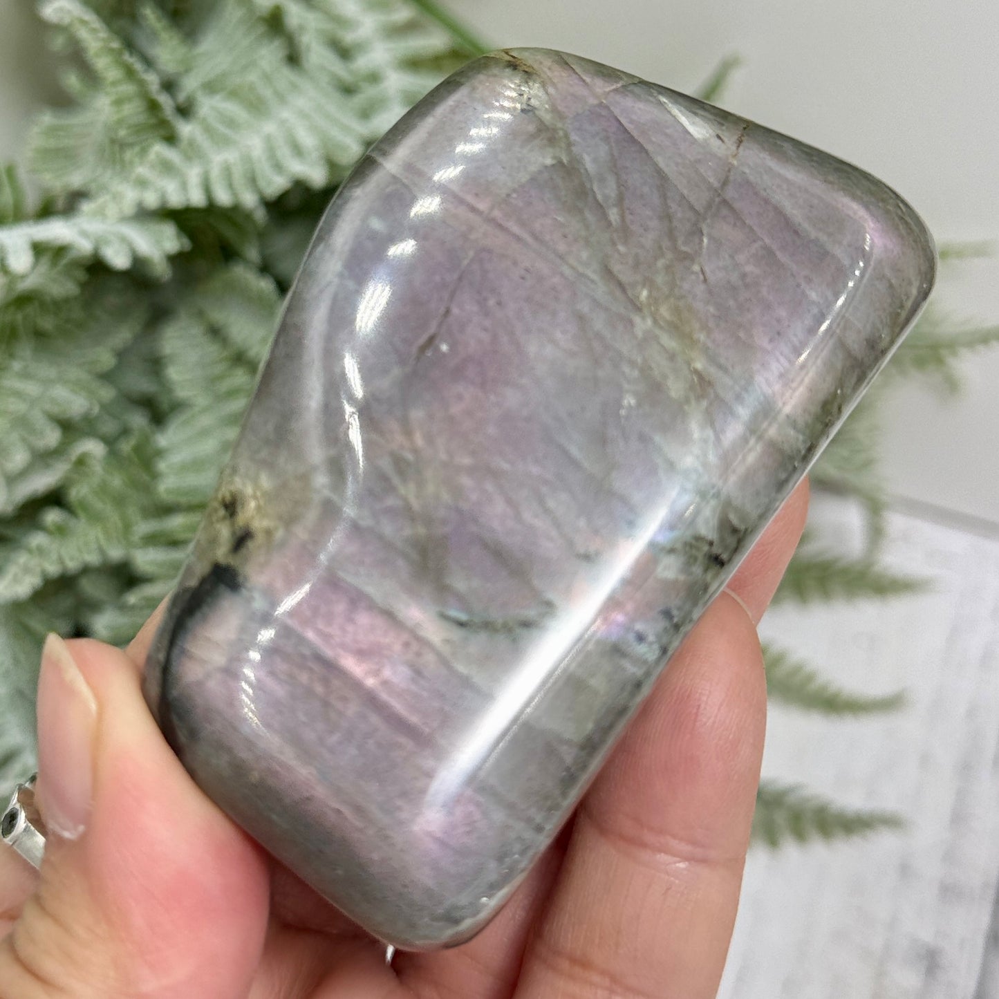 Labradorite Purple Sunset Free Form Healing Crystal 195g