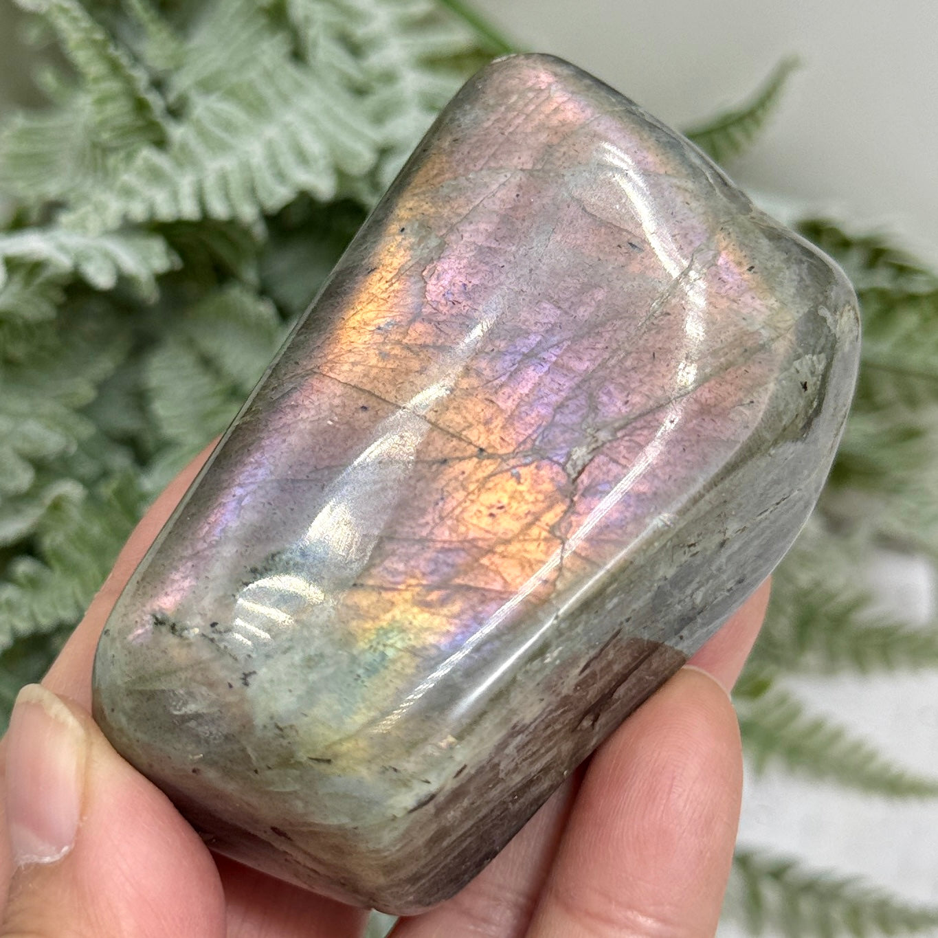 Labradorite Purple Sunset Free Form Healing Crystal 195g