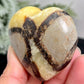 Septarian Jasper Dragon Stone Heart with Stand Healing Crystal 150g