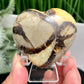 Septarian Jasper Dragon Stone Heart with Stand Healing Crystal 150g