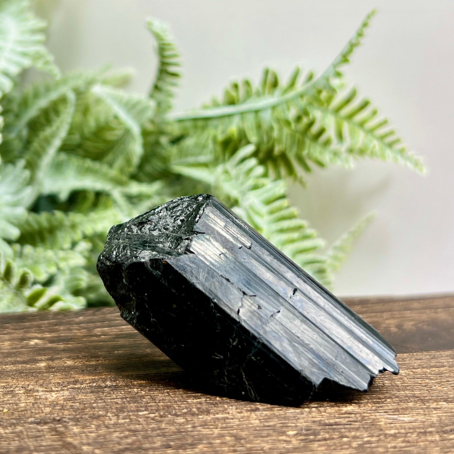 Black Tourmaline Hay Stack Raw Specimen Crystal 70g