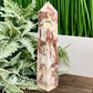 Mexican Crazy Lace Agate Tower Healing Crystal Generator 420g 180mm