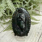 Rainbow Obsidian Mother Holy Virgin Mary Crystal Christian Carving in Stand 67g