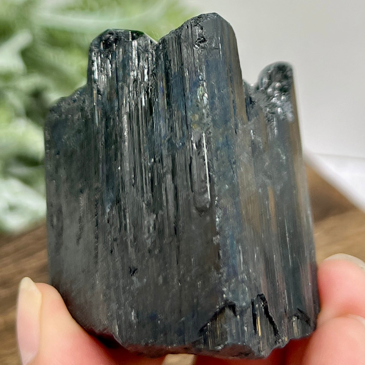 Black Tourmaline Hay Stack Raw Specimen Crystal 246g