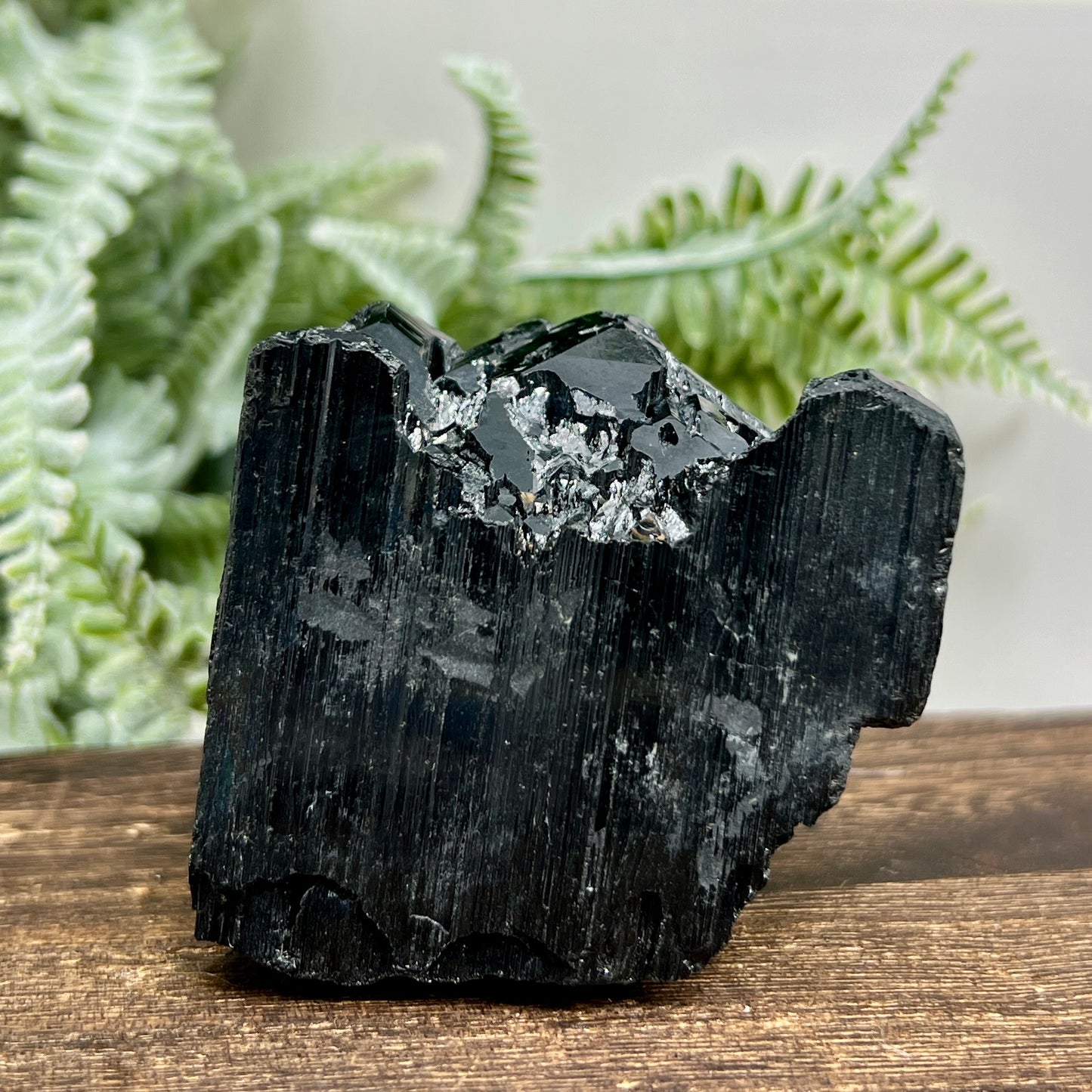 Black Tourmaline Hay Stack Raw Specimen Crystal 246g