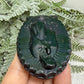 Rainbow Obsidian Mother Holy Virgin Mary Crystal Christian Carving in Stand 67g