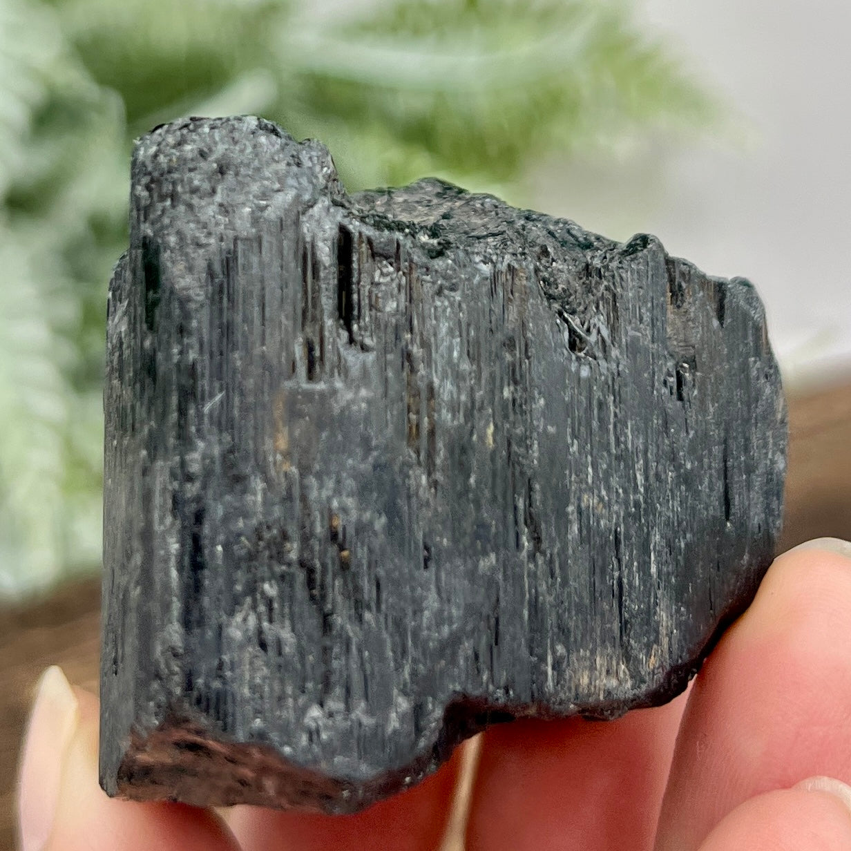 Black Tourmaline Hay Stack Raw Specimen Crystal 178g