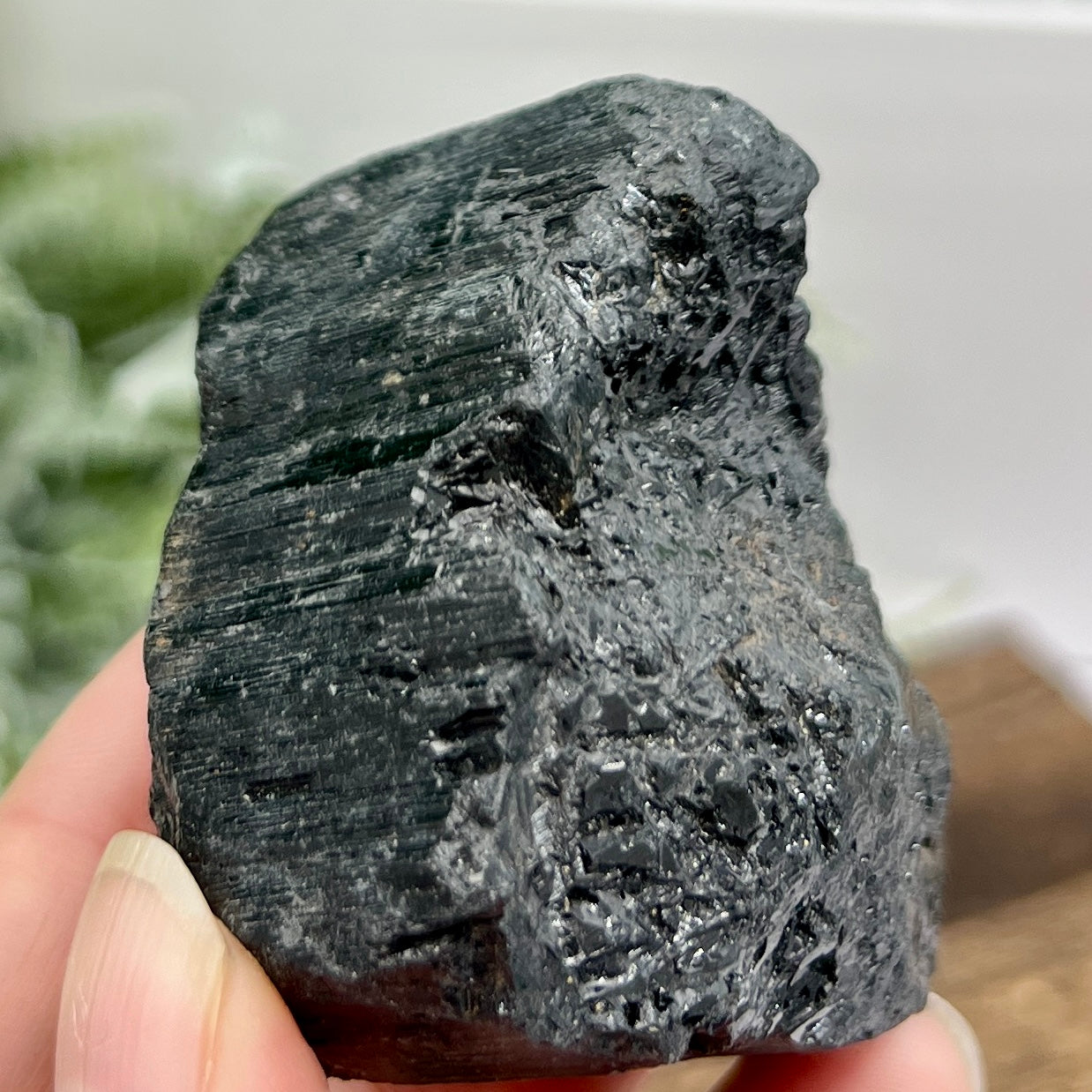 Black Tourmaline Hay Stack Raw Specimen Crystal 178g