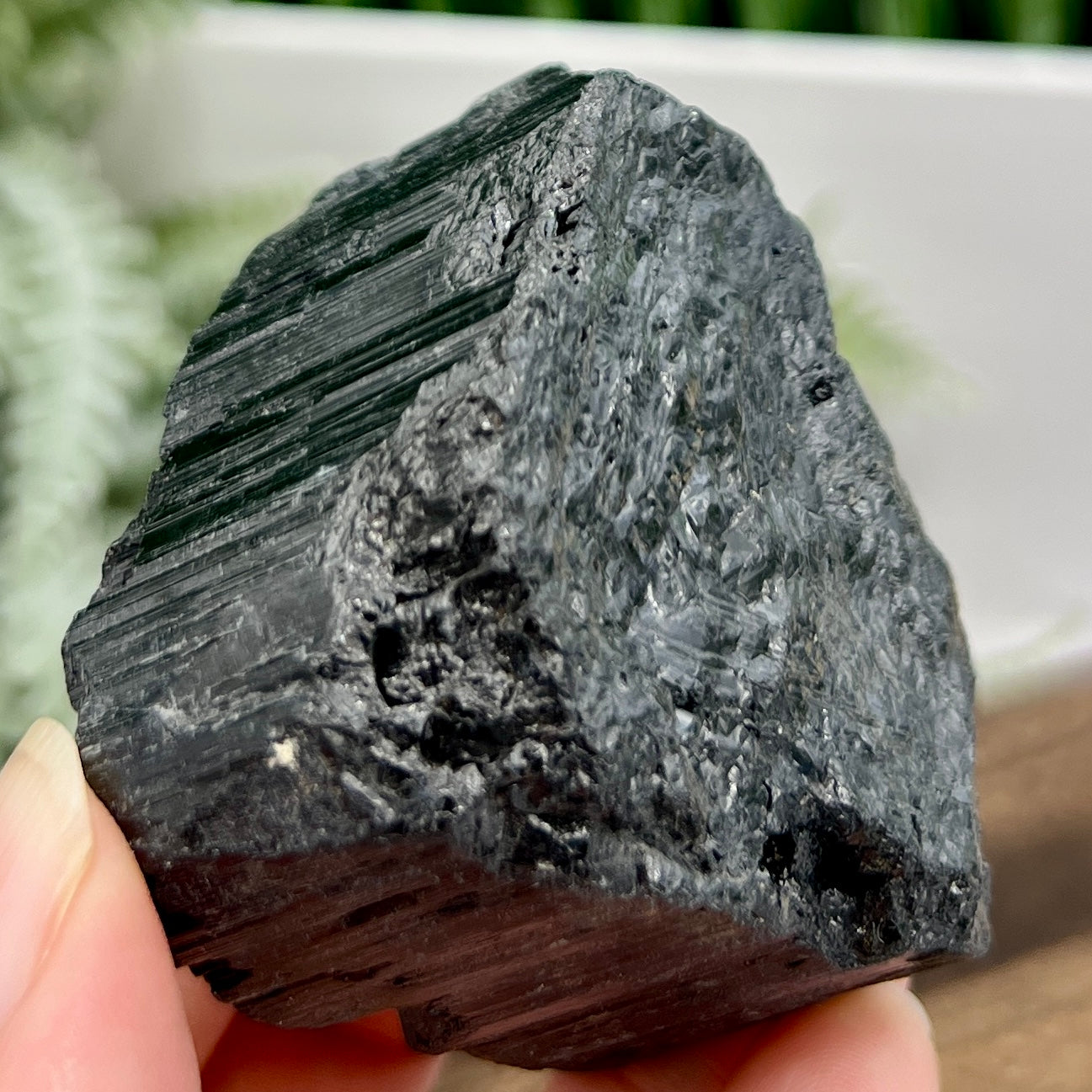 Black Tourmaline Hay Stack Raw Specimen Crystal 178g