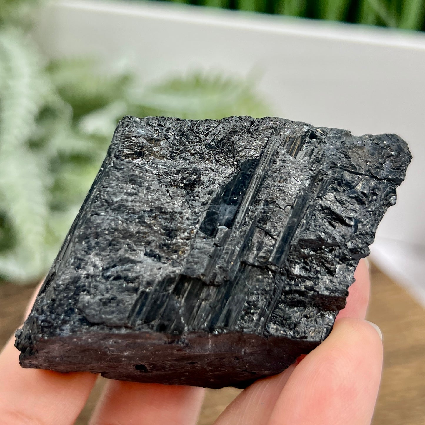 Black Tourmaline Hay Stack Raw Specimen Crystal 138g