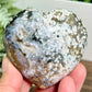 Bubble Sea Ocean Orbicular Jasper Heart Crystal Carving 184g