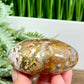 Bubble Ocean Sea Jasper Heart Crystal Carving 214g