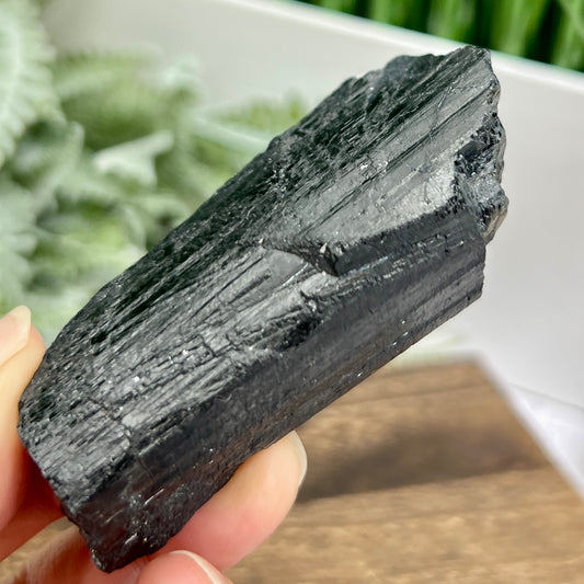 Black Tourmaline Raw Specimen Crystal 152g