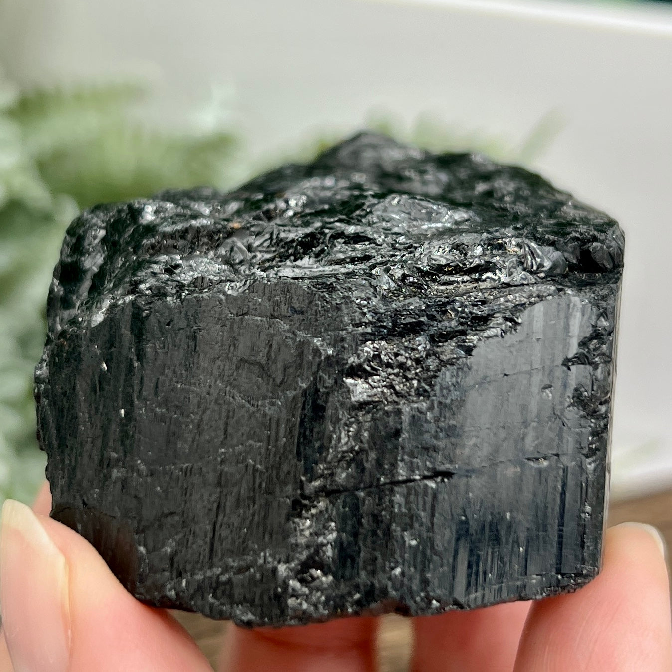 Black Tourmaline Raw Specimen Crystal 186g