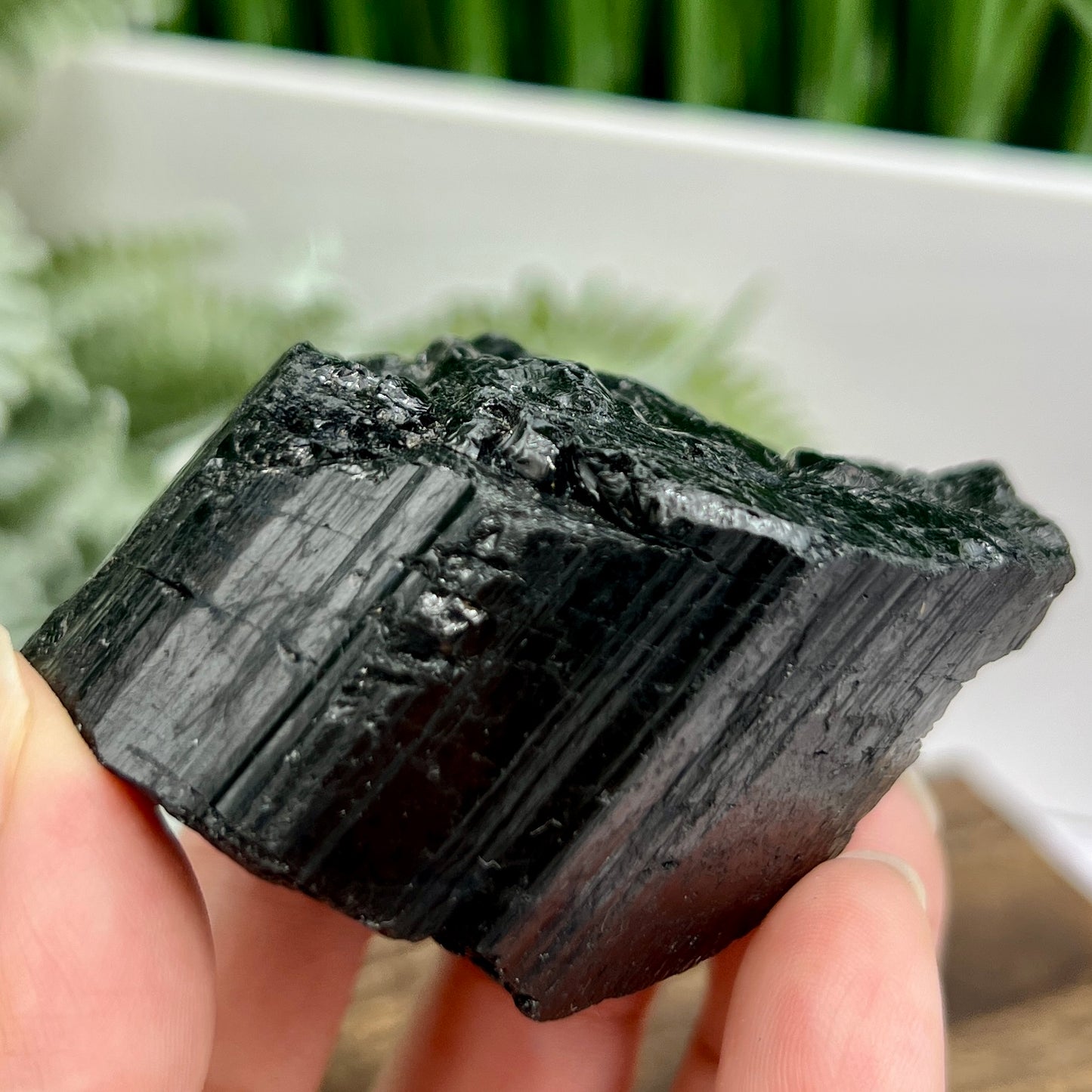 Black Tourmaline Raw Specimen Crystal 186g