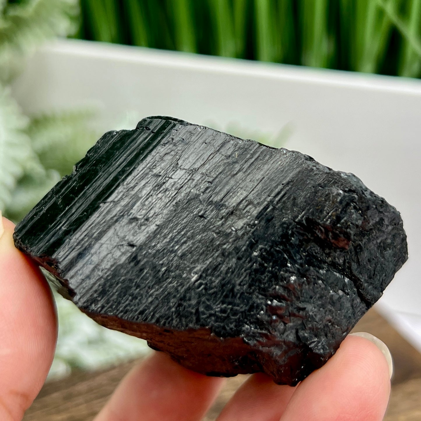 Black Tourmaline Raw Specimen Crystal 186g