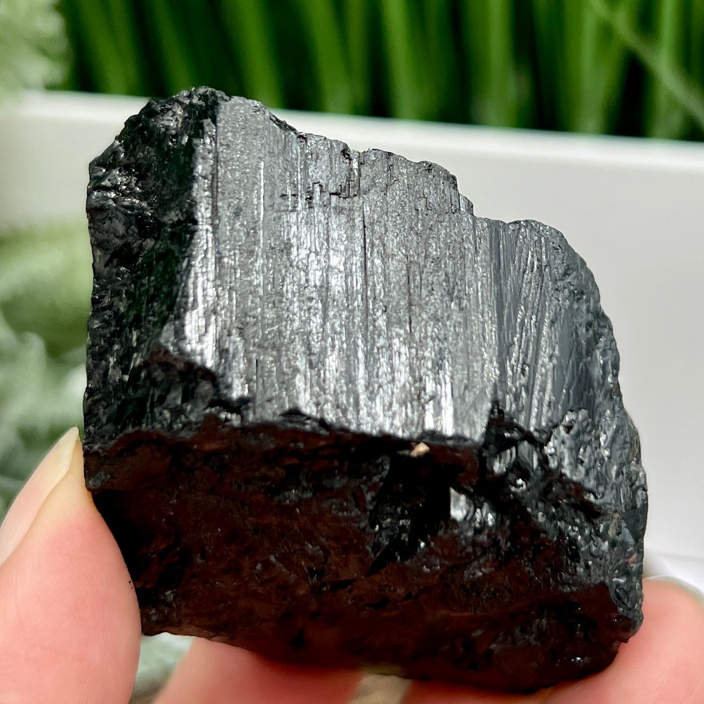 Black Tourmaline Raw Specimen Crystal 186g