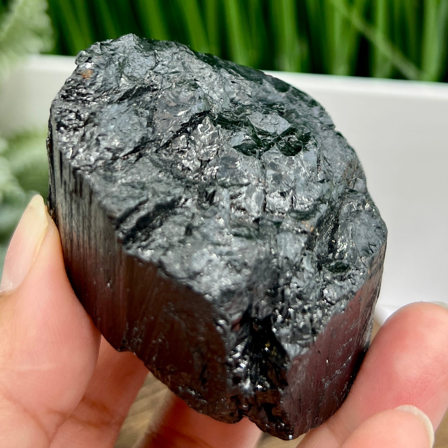 Black Tourmaline Raw Specimen Crystal 186g