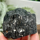 Black Tourmaline Chunk Raw Specimen Crystal 262g