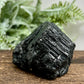 Black Tourmaline Chunk Raw Specimen Crystal 262g