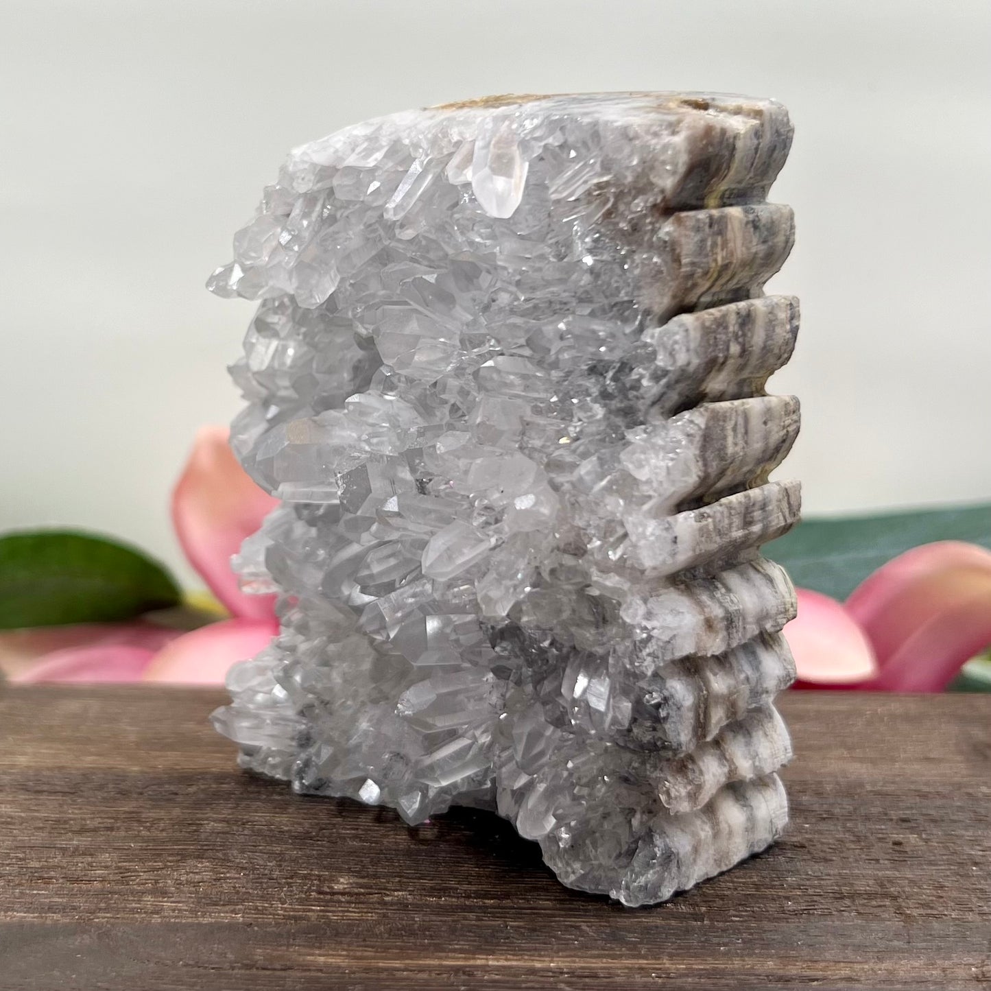 Clear Quartz Angel Fairy Crystal Carving