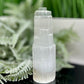 Satin Spar Selenite Tower Crystal Generator Morocco 430g 147mm