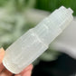 Satin Spar Selenite Tower Crystal Generator Morocco 430g 147mm