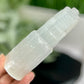 Satin Spar Selenite Tower Crystal Generator Morocco 430g 147mm