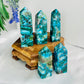 Chrysocolla Malachite Points Towers Crystal Generators