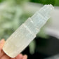 Satin Spar Selenite Tower Crystal Generator Morocco 388g 148mm