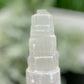 Satin Spar Selenite Tower Crystal Generator Morocco 388g 148mm