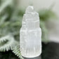 Satin Spar Selenite Tower Crystal Generator Morocco 240g 99mm