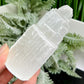 Satin Spar Selenite Tower Crystal Generator Morocco 240g 99mm