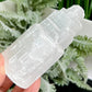 Satin Spar Selenite Tower Crystal Generator Morocco 240g 99mm