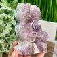 Amethyst with Cacoxenite Kitty Cat Cluster Healing Animal Crystal Carving 522g