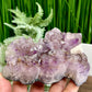 Amethyst with Cacoxenite Kitty Cat Cluster Healing Animal Crystal Carving 522g