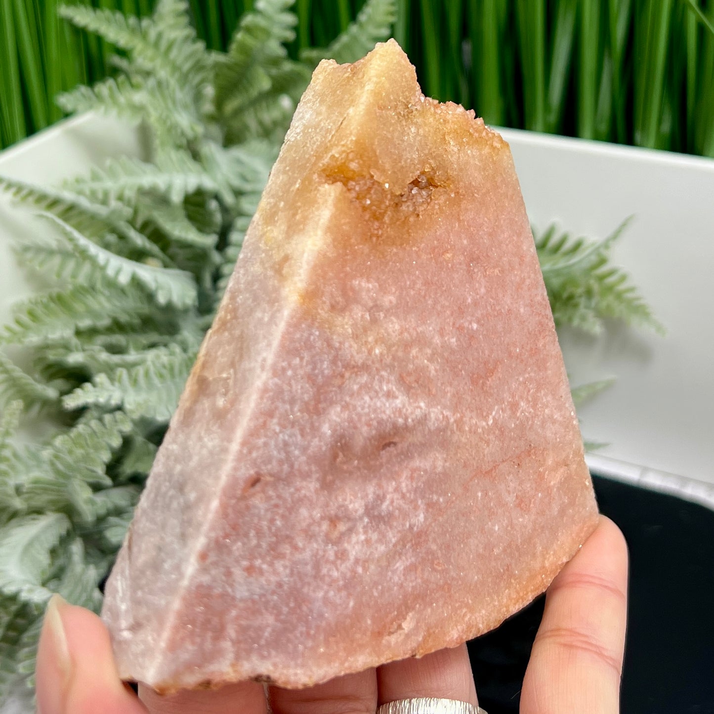 Pink Amethyst Slice Healing Specimen Crystal Slab 294g