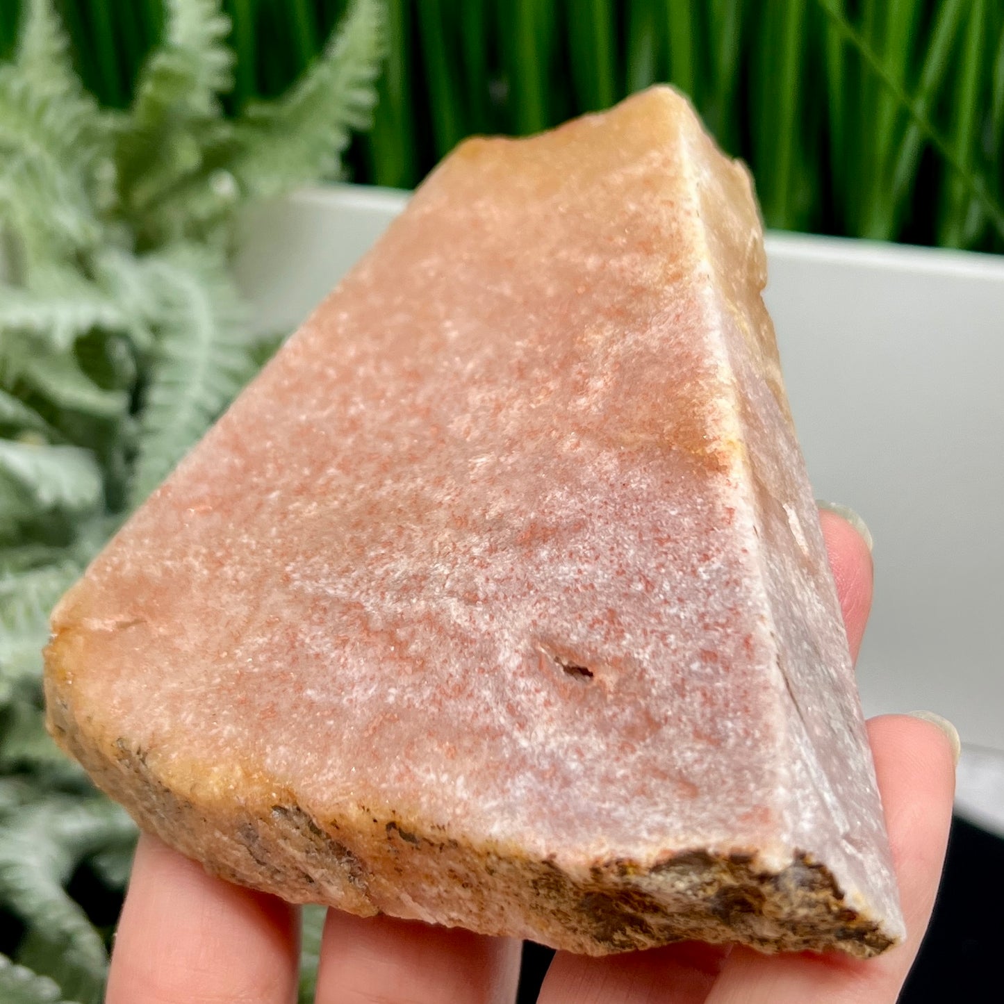 Pink Amethyst Slice Healing Specimen Crystal Slab 294g