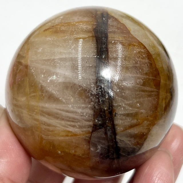 Golden Healer Quartz Sphere Healing Crystal Ball 332g 61mm