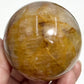 Golden Healer Quartz Sphere Healing Crystal Ball 332g 61mm