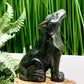 Labradorite Howling Wolf Healing Crystal Animal Carving 260g