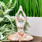 Crazy Lace Agate Yoga Lady Meditation Healing Crystal Carving 328g