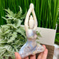 Flower Agate Yoga Lady Meditation Healing Crystal Carving 318g