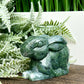 Moss Agate Bunny Rabbit Healing Crystal Animal Carving 324g