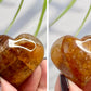 Golden Healer Quartz Hearts Crystal Carvings